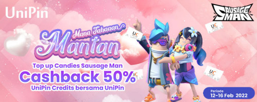 MANTAN Mana Tahaaan.. Sausage Man Cashback 50% UniPin Credits bersama UniPin